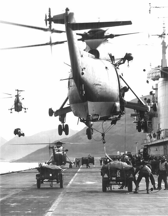 Sea King HC.4, HMS ILLUSTRIOUS, Ballahulish, Loch Long, 1984